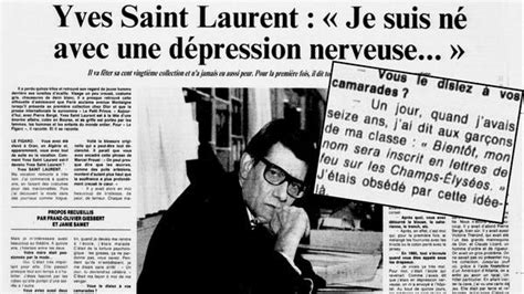 yves saint laurent dépression|yves saint laurent personal life.